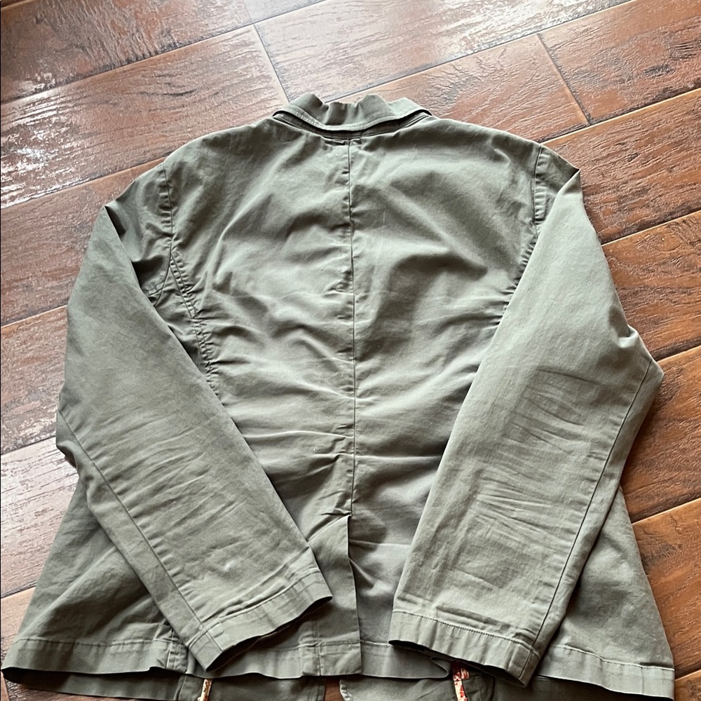 Cabi Style 207 Olive Blazer With Patterned Lining - image 8